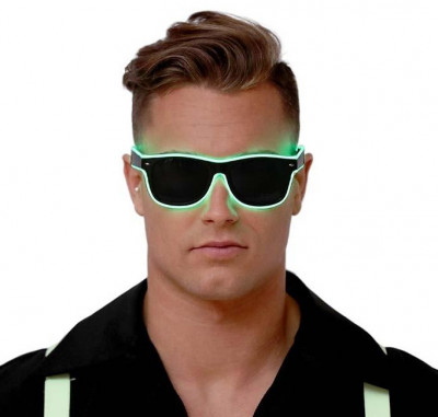 Ochelari cu LED Verde foto