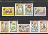 ROMANIA 1961 LP 524 CENTENARUL GRADINII BOTANICE BUCURESTI SERIE DANTELATA MNH