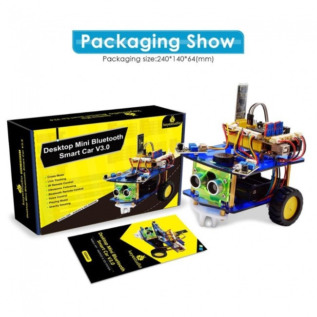 Robot Desktop Mini Bluetooth Smart Robot Car Kit V3.0 Arduino