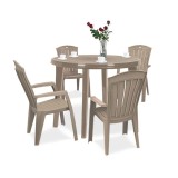 Cumpara ieftin Set mobilier de grădină Lisorini 4+1 cappuccino