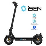Cumpara ieftin Trotineta electrica pliabila iSEN X9 Plus 2025 Negru, BT, 10 inch, 850W, autonomie maxima 65km, pana la 40km h, baterie detasabila 15.6Ah