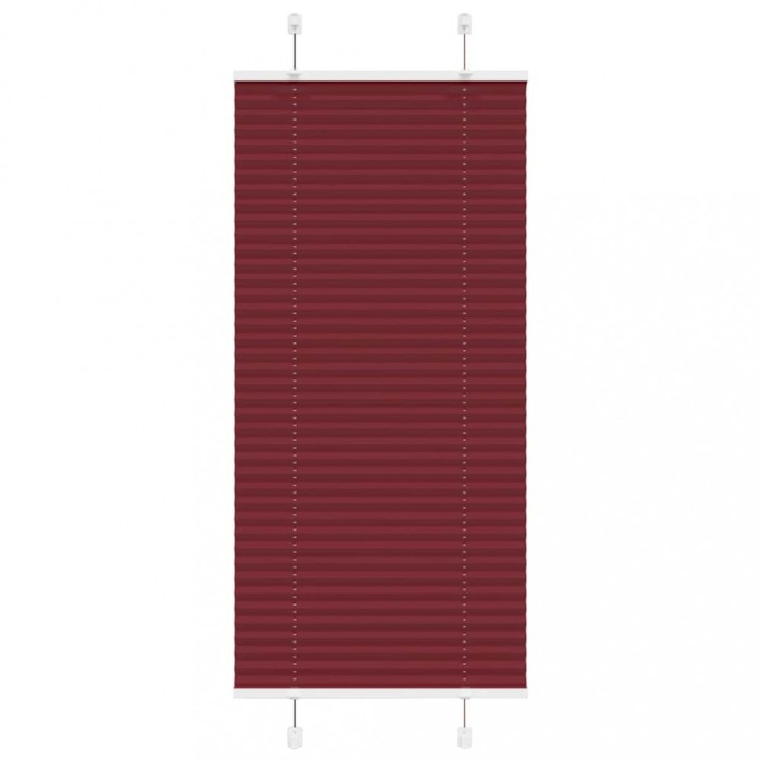 Gossi jaluza plisata bordeaux rosu 55x100 cm latime tesatura 54,4 cm