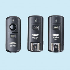 Trigger Godox + 2 receptor Godox 2.4G wireless, studio, Flash pentru Nikon foto