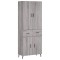 Dulap inalt, gri sonoma, 69,5x34x180 cm, lemn compozit