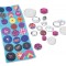 Set creativitate creatie insigne si nasturi Lena 20 insigne cu modele