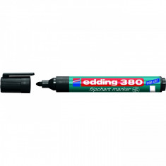 Marker Edding 380 pentru flipchart, varf rotund, 1.5-3mm, negru foto