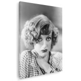 Tablou Joan Crawford actrite celebre alb negru 1506 Tablou canvas pe panza CU RAMA 60x90 cm