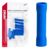 Set 10 Conectori Cabluri Izolati 0.75-2.5mm&sup2; Mufa Sertizare Cupru Cositorit Albastru