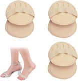 Set 3 perechi de tampoane pentru degetele picioarelor Tuknon, textil, bej