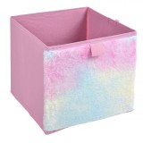 Cutie Depozitare, Model Curcubeu, Material Textil, Dimensiuni 20x20x20cm, Multicolor