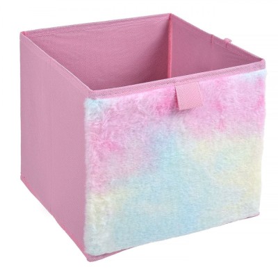 Cutie Depozitare, Model Curcubeu, Material Textil, Dimensiuni 20x20x20cm, Multicolor foto
