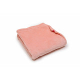 Paturica pufoasa de plus roz, din polyester, 100x120 cm, KidsDecor