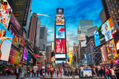 Fototapet autocolant Times Square, New York City, 250 x 200 cm foto