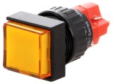 Comutator apăsare Poz 2 SPDT 3A/250VAC ON-(ON)
