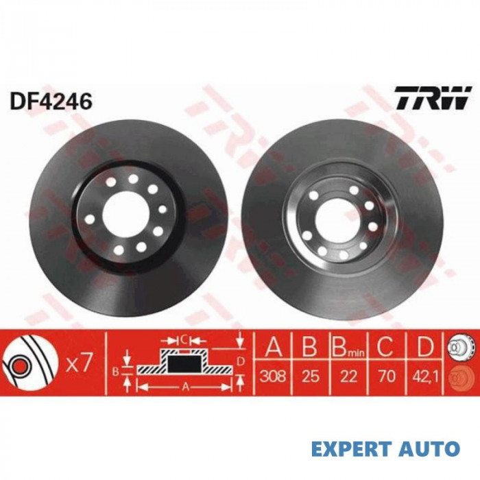 Disc frana Saab 9-3 Cabriolet (YS3D) 1998-2003