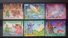 Mongolia 1999 povesti populare mongole, Joc de șah,bătălia cailor și cocorilor serie 6v nestampilat