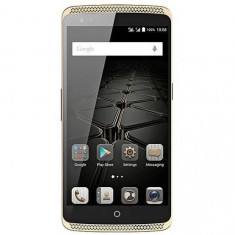 Resigilat Telefon mobil ZTE Axon Elite, 32 GB, LTE 4G, Dual Sim, auriu foto