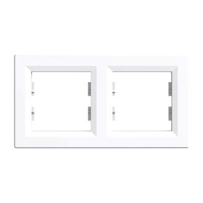 Nova cadru două orizontale alb foto