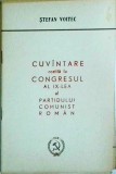 Stefan Voitec - Cuvantare rostita la congresul al IX-lea al Partidului Comunist