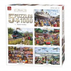 Puzzle 5x1000 piese Classic Collection foto