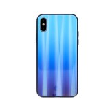 Husa Aurora Glass iPhone XS Max blue, Albastru