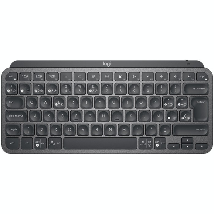 LOGITECH MX Keys Mini Minimalist Wireless Illuminated Keyboard - GRAPHITE - US INTL - 2.4GHZ/BT - INTNL, &quot;920-010498&quot; (timbru verde 0.8 lei)