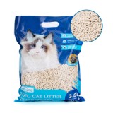 Litieră naturală, biodegradabilă, fără praf pentru pisici 2kg 3.8l