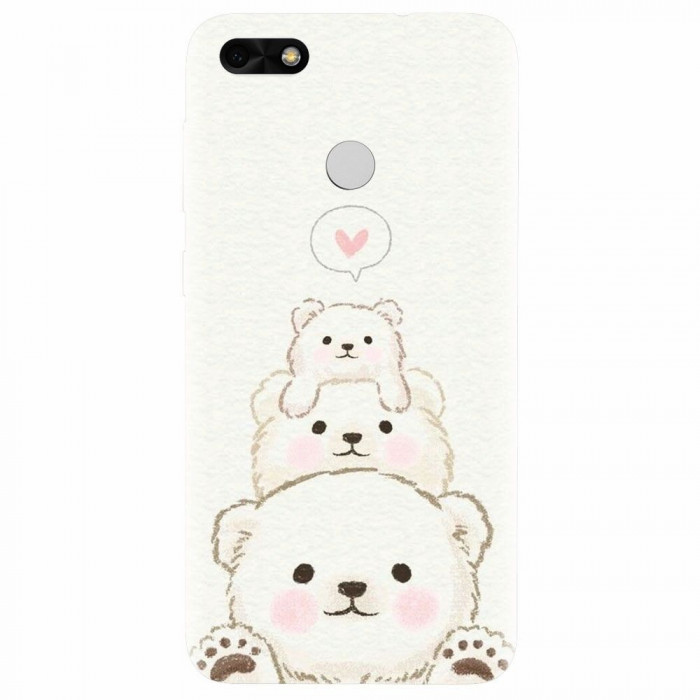 Husa silicon pentru Huawei P9 Lite mini, Bear Family