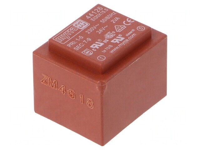 Transformator &icirc;ncapsulat 2VA 230V 24V PCB