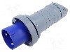 Conector alimentare AC, IEC 60309, IP69K, 0,125kA, 0,25kV, 250V AC, 3 pini, AMPHENOL - 2CMA166810R1000
