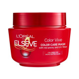 Masca de par, L&rsquo;Or&eacute;al Paris, Elseve, Color Vive with Red Peony, 300 ml, L&rsquo;oreal Paris