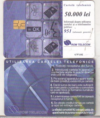 bnk card Cartela telefonica 1999 - Instructiuni - RO-ROM-0045 foto