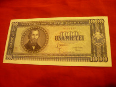 Bancnota 1000 lei 20 sept. 1950 , N.Balcescu , cal. Necirculat foto