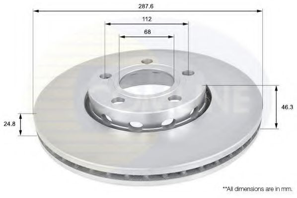 Disc frana SEAT EXEO ST (3R5) (2009 - 2016) COMLINE ADC1417V