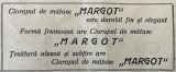 1931 Reclamă rom&acirc;nească Ciorapul de mătase MARGOT istoria modei eleganta feminina Romania interbelica industrie autohtona Romania capitalista