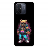 Husa compatibila cu Xiaomi Redmi 12C Silicon Gel Tpu Model Bear Cool Black
