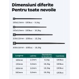 Set 100 Coliere Soricei Fasete Bride plastic cu rezistenta UV 150 3.6mm