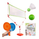 Set de badminton sau tenis de masa pentru copii cu plasa, rachete si minge