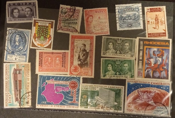 -&#039;&#039;LOT-15 Val diferite div tari&#039;&#039; ,F VECHI&#039;&#039;--Stampil,MH,NESTAMPIL.-VEZI SCAN