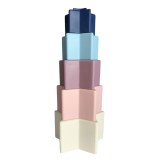 Magni Silicone Stacking Tower W. Star Shaped Boxes (5548)