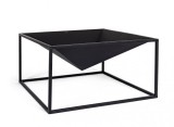 Cumpara ieftin Vatra de foc otel negru Illinois 60x60x31 cm