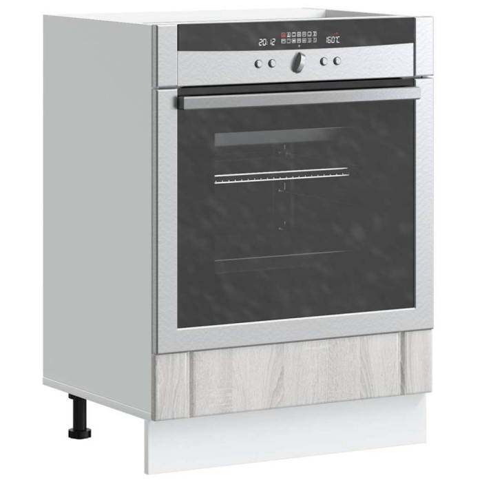 vidaXL Dulap pentru cuptor &bdquo;Lucca&rdquo; Lemn prelucrat Sonoma gri 853763