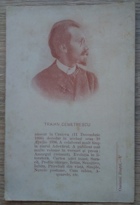 Cp Rom&acirc;nia : Traian Demetrescu - anii 1920
