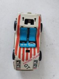 Masinuta de tabla jucarie veche de colectie, perioada comunista, masinuta de curse GT Racing, anii 1970