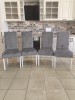 Set 4 scaune glamy gri deschis