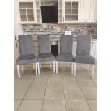 set 4 scaune glamy gri deschis