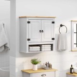 vidaXL Dulap suspendat Corona Alb 70 x 33 x 71,5 cm Lemn de pin masiv 42021200