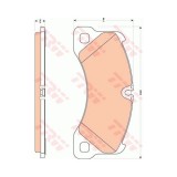 Set placute frana Trw GDB1774, parte montare : punte fata