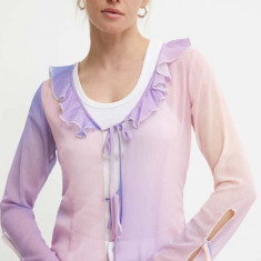 Résumé bluza AishaRS Blouse femei, culoarea violet, modelator, 20731129