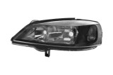 Far Opel Astra G 01.1998-2009; TYC fata stanga, tip bec H7+HB3, culoare rama negru, electric, fara motoras,